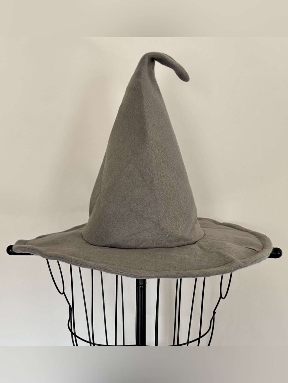 New Halloween Gray Bendable Foldable Gothic Witch Witches Cosplay Costume Hat